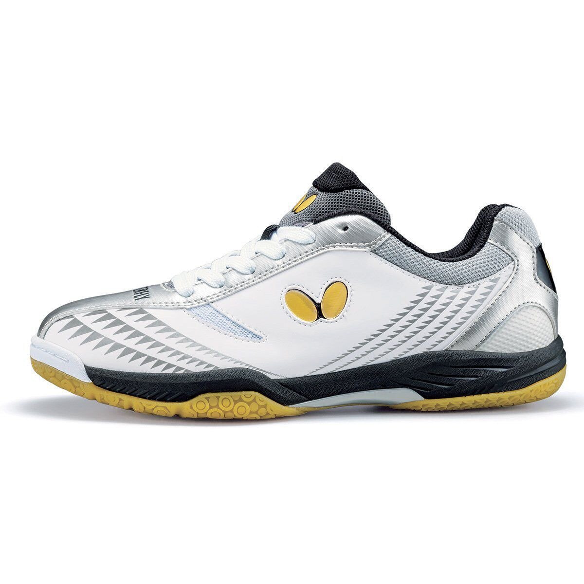 Lezoline Gigu Shoes: White/Silver